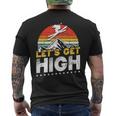 レトロヴィンテージスキー Let's Get High 長袖tシャツ メンズTシャツ バックプリント