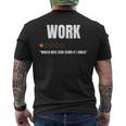 仕事で星ゼロだと1つ星評価面白い仕事が嫌いだ メンズTシャツ バックプリント