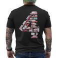 救急車 テーマ 4歳の誕生日 キッズ 男の子 4歳 メンズTシャツ バックプリント