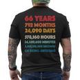 素晴らしい66歳の誕生日プレゼント 面白い レトロ 66歳の誕生日 メンズTシャツ バックプリント