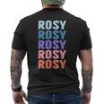 面白いギフト名 Rosy パーソナライズ 名前 メンズTシャツ バックプリント