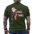 I Check It Once Then I Check It Twice Santa 1989 Christmas Men's T-shirt Back Print I Check It Once Then I Check It Twice Santa 1989 Christmas Men's T-shirt Back Print