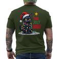 Is This Jolly Enough Christmas Black Cat Men Men's T-shirt Back Print