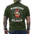 Santa Claus Sancho Mexican Santa Claus Christmas Men's T-shirt Back Print