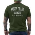 Santa Clara California Ca ビンテージ 確立されたスポーツデザイン メンズTシャツ バックプリント