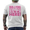 Bullyingtop Here ピンクシャツデー メンズTシャツ バックプリント