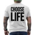 Choose Life 前面と背面の両面デザイン メンズTシャツ バックプリント