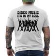 Disco Music It's In Myoul ヴィンテージ 70年代 ダンシング レトロダンス メンズTシャツ バックプリント