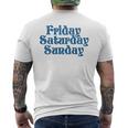 Fridayaturdayunday Moodibe Weekend Relax Day Off メンズTシャツ バックプリント