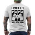 Gaming Livello Papablocatto Regalo Gamer Esta Del Papà T-shirt da uomo con stampa posteriore