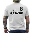 Keirin Pink Number 8 ピンクジャージ ナンバー8 レーシングリング メンズTシャツ バックプリント