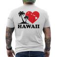 I Love Hawaii ハワイアンハートパーム レディース メンズ ボーイズ ガールズ メンズTシャツ バックプリント