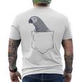 Oiseau Gris Du Gabon Dans Leac T-shirt imprimé au dos