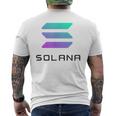 Solコインcryptocurrency 30ソラナ・テクノロジーolana メンズTシャツ バックプリント