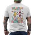 Twinning With My School Bestie Cute Matching Friend Twin Day Men's T-shirt Back Print