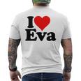 アイ・ラブ・ハート・エヴァ メンズTシャツ バックプリント