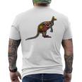 アボリジニアート カンガルー。 メンズTシャツ バックプリント