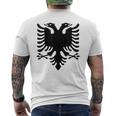 アルバニア国旗 アルバニア バルカン アルバニア国旗 アルバニア国旗 アルバニア国旗 メンズTシャツ バックプリント