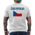 チェコ国旗 チェコ国旗 チェコ国旗 チェコlajka Ceske メンズ レディース メンズTシャツ バックプリント