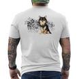 チワワママや犬好きのためのかわいいチワワワ メンズTシャツ バックプリント