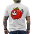 トマトの猫 コスチューム メンズTシャツ バックプリント