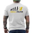 ハンドボール選手の進化ハンドボール メンズTシャツ バックプリント