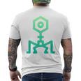 ファージバクテリオファージ療法 微生物学 メンズTシャツ バックプリント