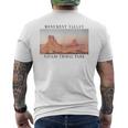 モニュメントバレー ナバホ族公園 アリゾナ ユタ州 メンズTシャツ バックプリント