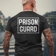 Agent Correctionnel Application De La Loi Prison Guard T-shirt imprimé au dos Cadeaux pour les vieillards