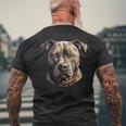 American Pitbull Dog アメリカンピットブル メンズTシャツ バックプリント 高齢者への贈り物