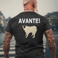 Avante Pug メンズTシャツ バックプリント 高齢者への贈り物