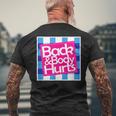 Back & Body Hurts シャツ 面白いギフト 背中とボディ メンズTシャツ バックプリント 高齢者への贈り物