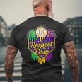 Baseball Ice Cream Respect The Drip Mardi Gras Carnival Boys Men's T-shirt Back Print Gifts for Old Men
