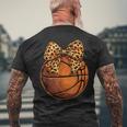Basketball Coquette Bow Cute Basketball Player Men's T-shirt Back Print Gifts for Old Men Basketball Coquette Bow Cute Basketball Player Men's T-shirt Back Print Gifts for Old Men
