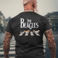 The Beagles ビーグル犬の飼い主、ビーグル犬の恋人、犬の恋人への贈り物 メンズTシャツ バックプリント 高齢者への贈り物