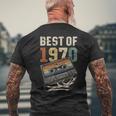 Best Of 1970 カセットテープ 56年 音楽 レトロ 誕生日 メンズTシャツ バックプリント 高齢者への贈り物