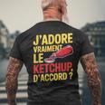 Cadeau Humoristique Fan De Ketchup T-shirt imprimé au dos Cadeaux pour les vieillards