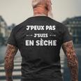 Citation Humour J'peux Pas Jeuis Enèche T-shirt imprimé au dos Cadeaux pour les vieillards