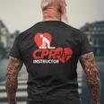 Cpr インストラクターシャツ Ems ボランティア ナースライフセーバー ギフト 長袖tシャツ メンズTシャツ バックプリント 高齢者への贈り物