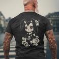 Creepy Bunny Rabbit Japanese Kawaii Manga Horror Goth Men's T-shirt Back Print Gifts for Old Men
