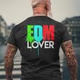 Cute Edm Cool Edm Lover Rave ホワイトインク メンズTシャツ バックプリント 高齢者への贈り物