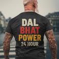 Dal Bhat Power 24 Hour ネパールトレッキングデザイン メンズTシャツ バックプリント 高齢者への贈り物