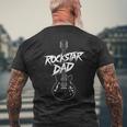 Diseño De Guitarra Rockstar Dad Camiseta Hombre Estampado Espalda Regalos para ancianos