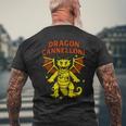 Dragon Cannelloni 面白いイタリアンブレインロットパスタスラングミーム メンズTシャツ バックプリント 高齢者への贈り物