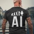 Évolution Du Robot Ia T-shirt imprimé au dos Cadeaux pour les vieillards