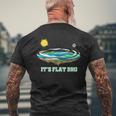 Flat Earth It's Flat Bro Conspiracy フラットアース メンズTシャツ バックプリント 高齢者への贈り物