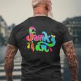 Funky I Am Funky おれはファンキー メンズTシャツ バックプリント 高齢者への贈り物