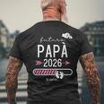 Futuro Papa 2026 Papà 2026 Caricamento Papà 2026 T-shirt da uomo con stampa posteriore Regalos para ancianos