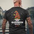 Glühwein Wichtel Weihnachten T-Shirt mit Rückendruck Geschenke für alte Männer