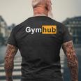 Gymhub 面白い ワークアウト フィットネス モチベーション ジム メンズTシャツ バックプリント 高齢者への贈り物